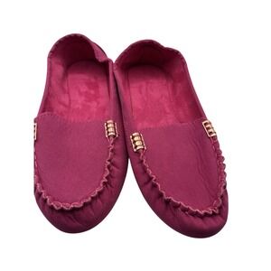 XIU XIAN Fuchsia Faux Suede Slip On Shoes Size 89